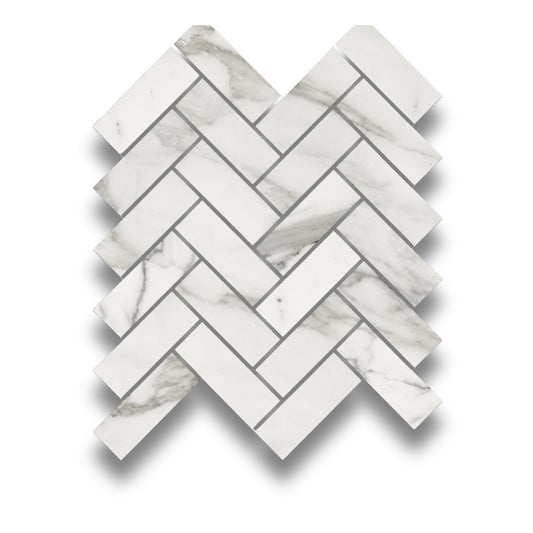 Stone Marble Calacatta Herringbone