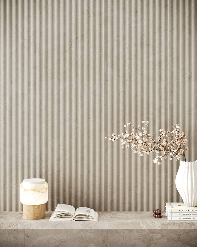 Kave Ivory Deco Plissé Matt 600x1200mm