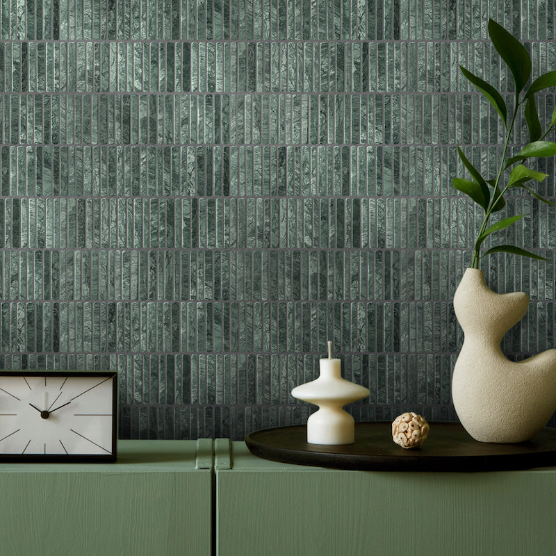 Minuet Taj Green Tumbled & Brushed Rounded KitKats