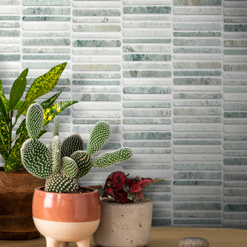 Minuet Ming Green Tumbled & Brushed Rounded KitKats