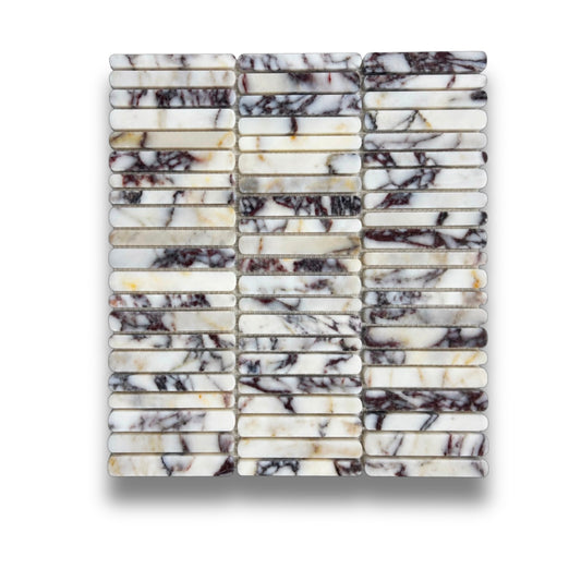 Minuet Calacatta Viola Tumbled & Brushed Rounded KitKats