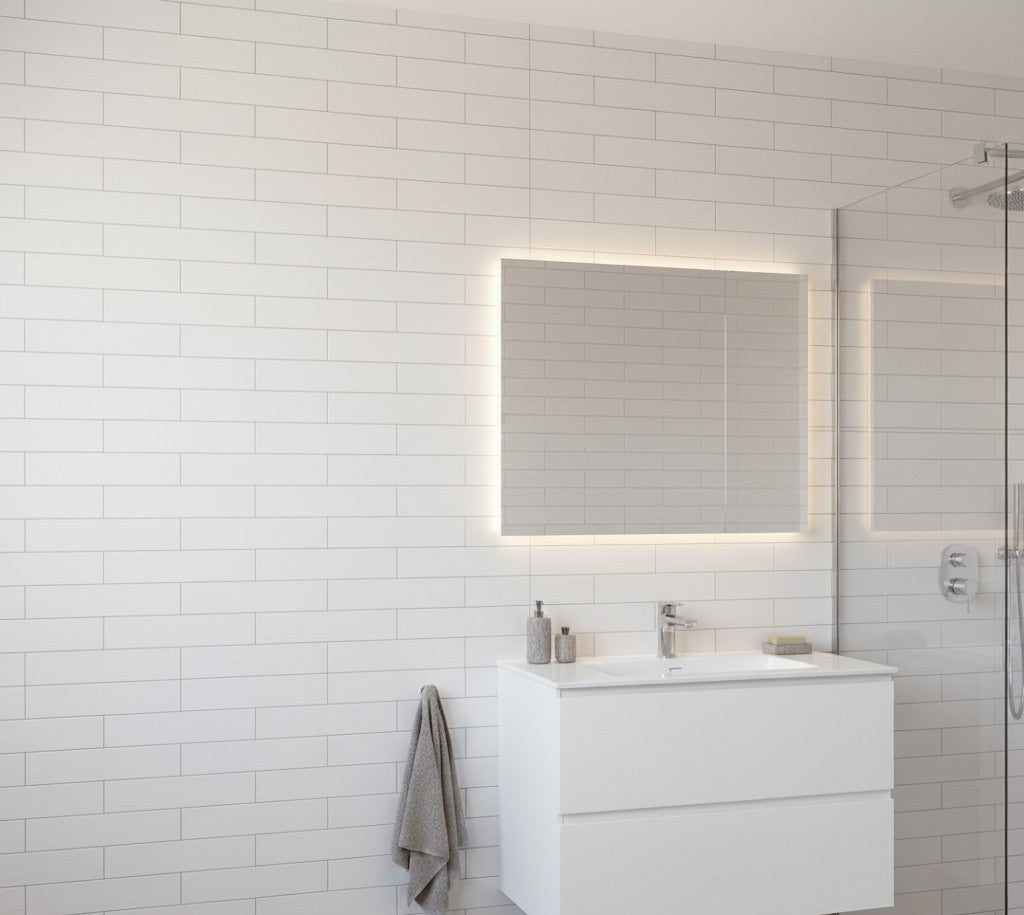 Basics White Satin 200x600mm
