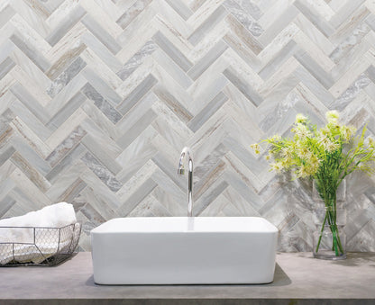 Ares Blue Sandstone Herringbone