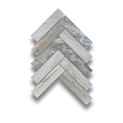 Ares Blue Sandstone Herringbone