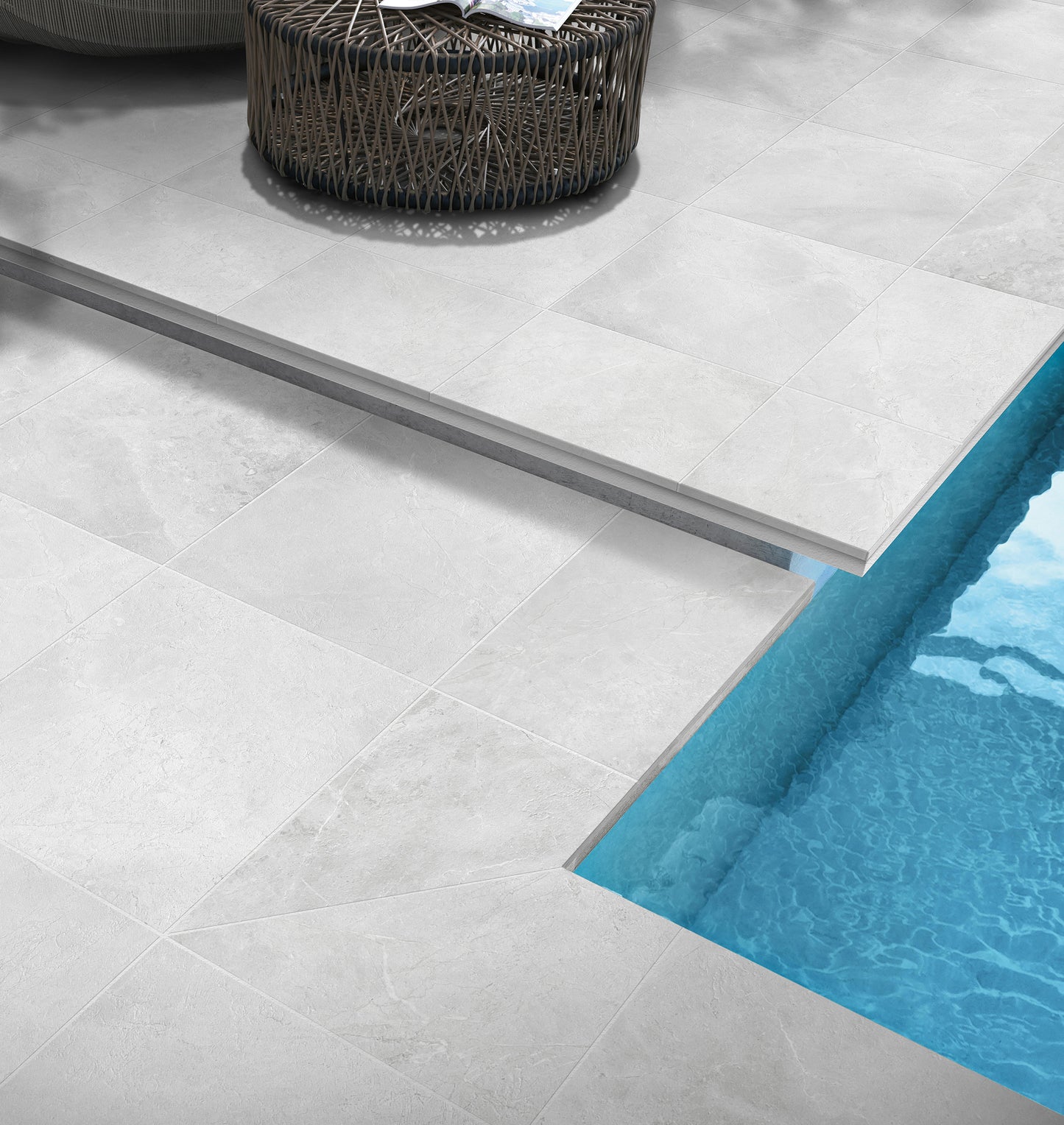 Summerlin White Pencil Edge 400x600mm
