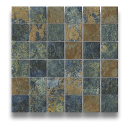 South Pacific Samoa Verdigris Mosaic