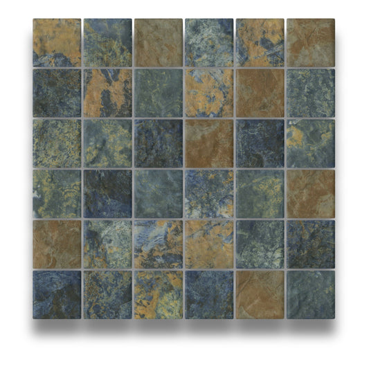 South Pacific Samoa Verdigris Mosaic