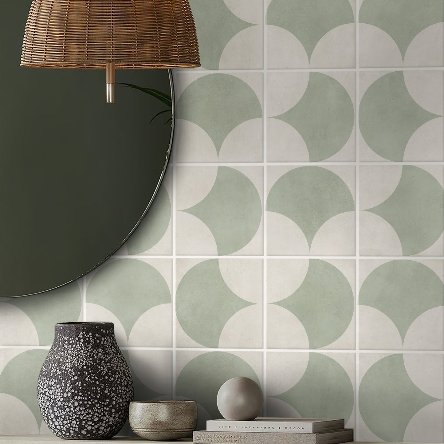 Audrey Sage Fan Decor