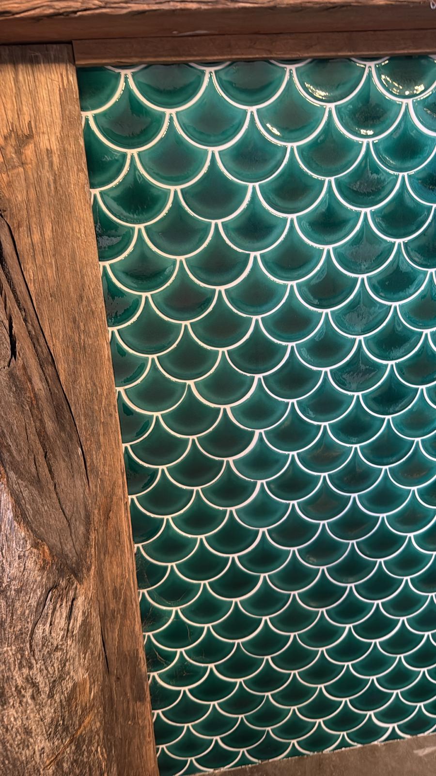 Fishscale Deep Green 86x95mm