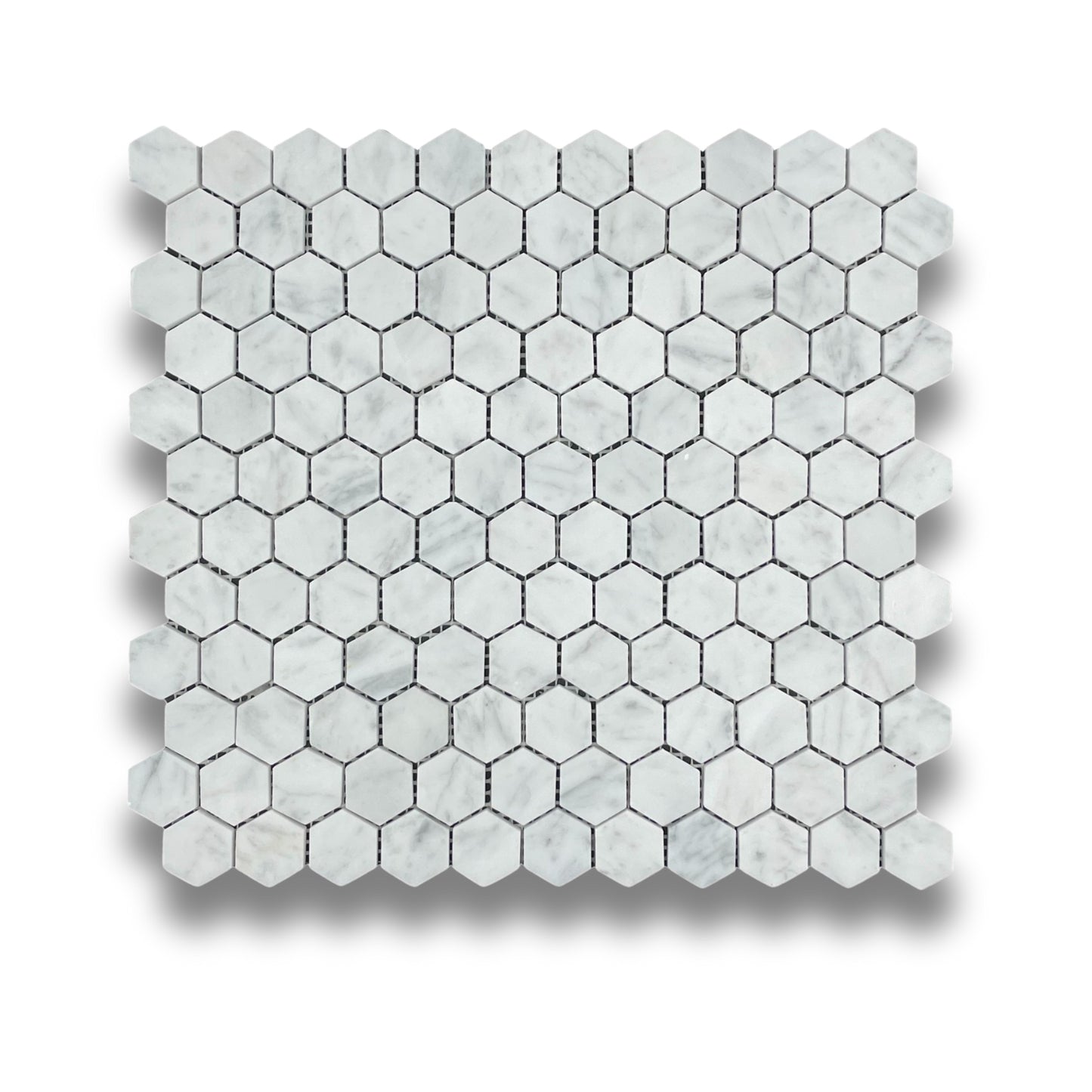 Carrara Hexagonal 25x25mm