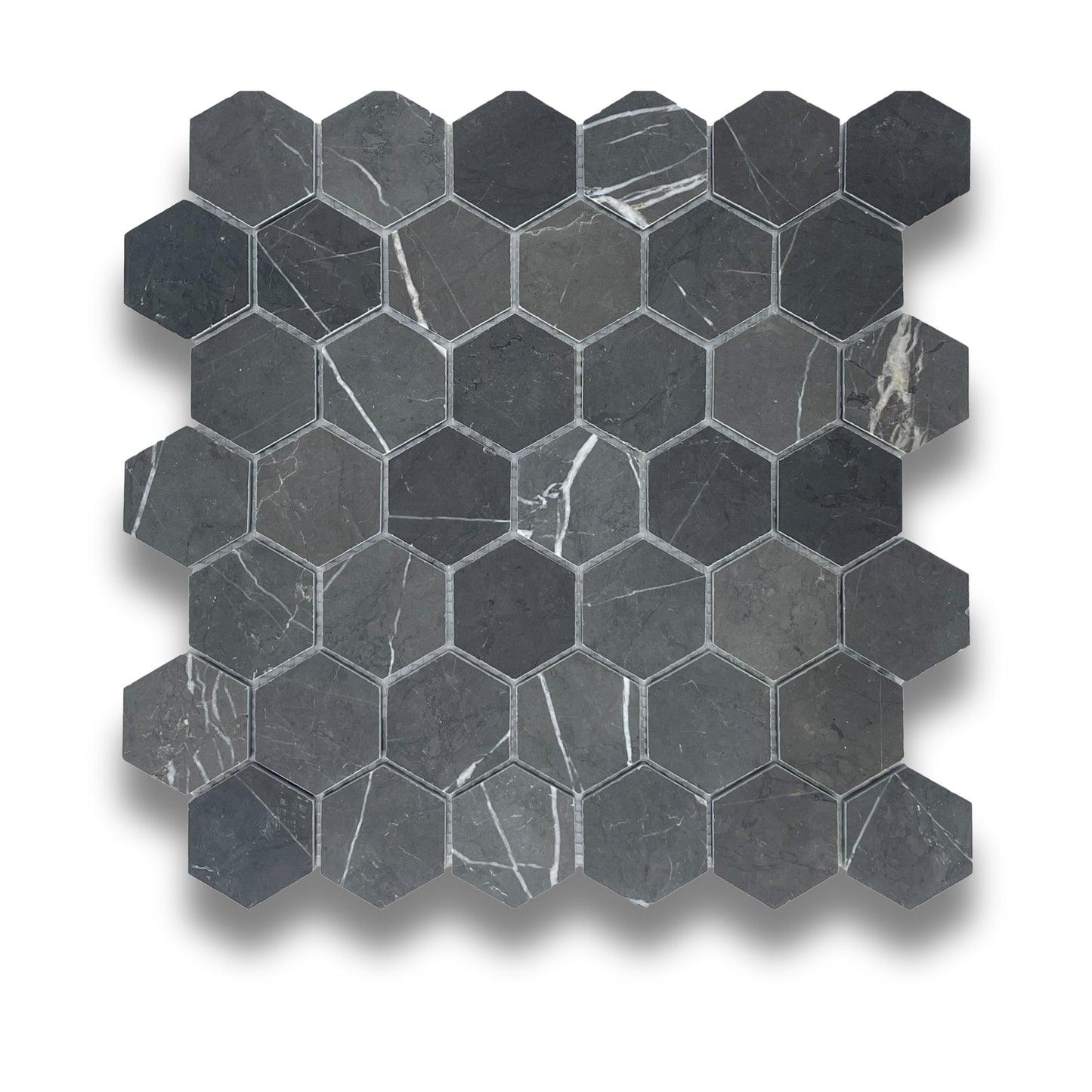 Pietra Grey Hexagonal Honed 48x48mm