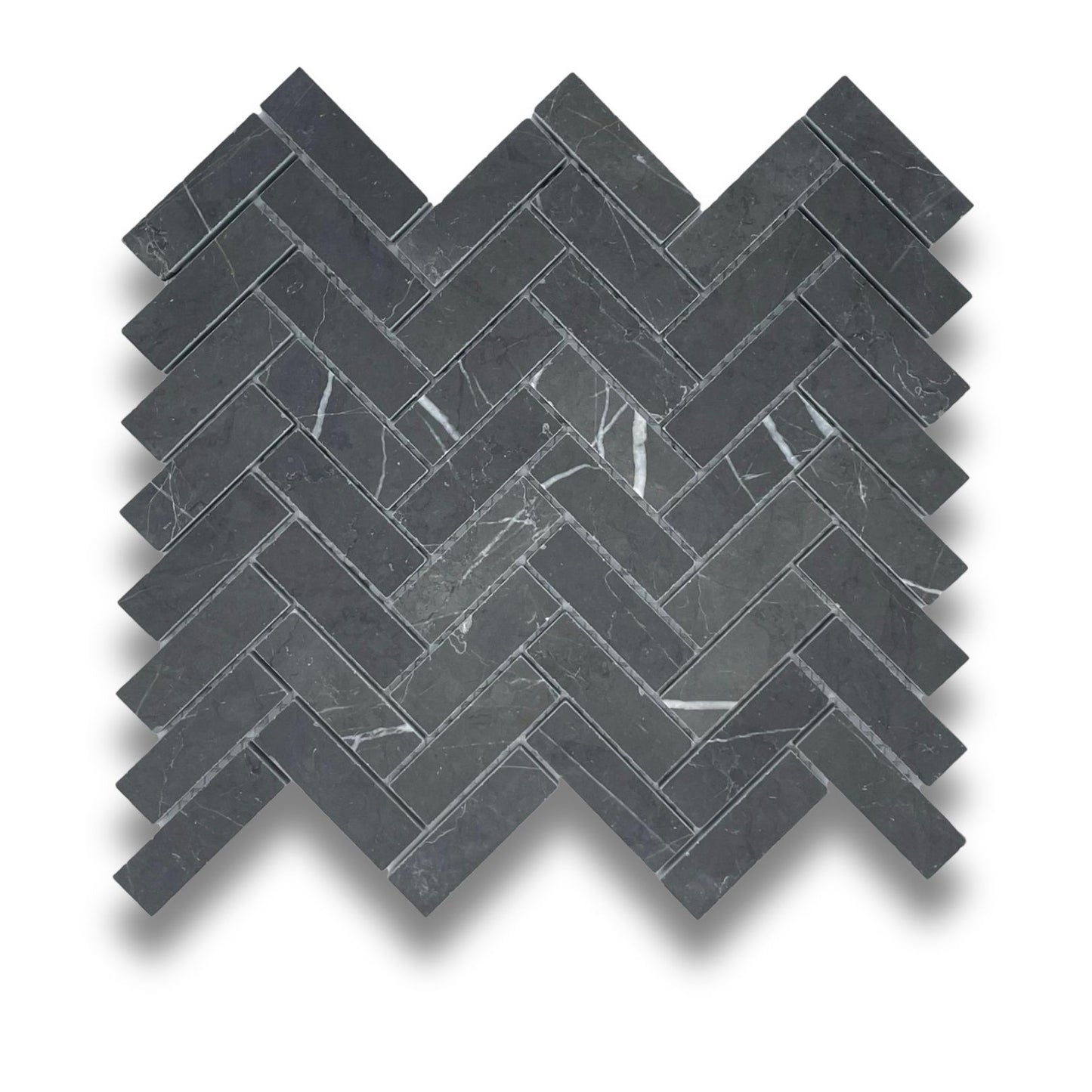 Pietra Grey Herringbone Honed 64x20mm