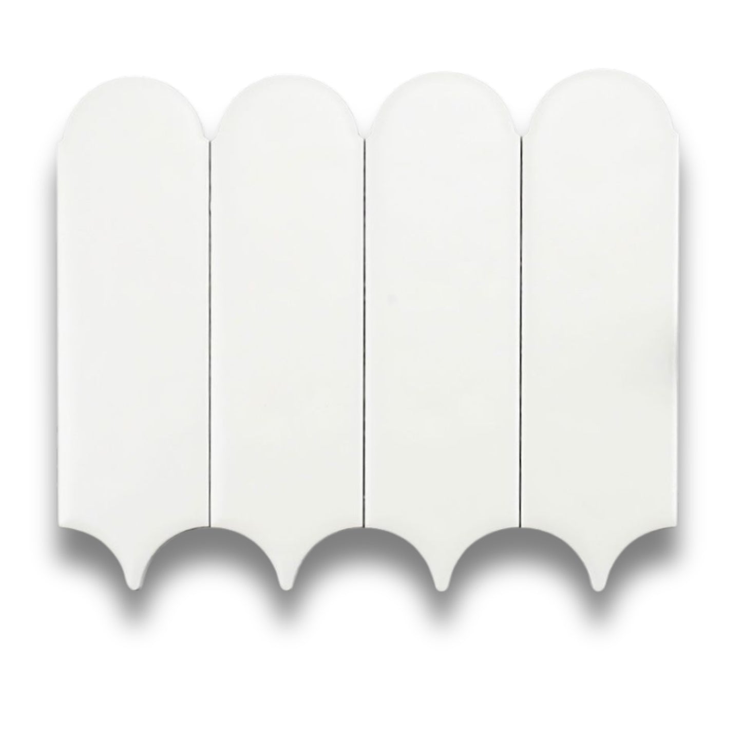 Feather White Gloss 90x306mm