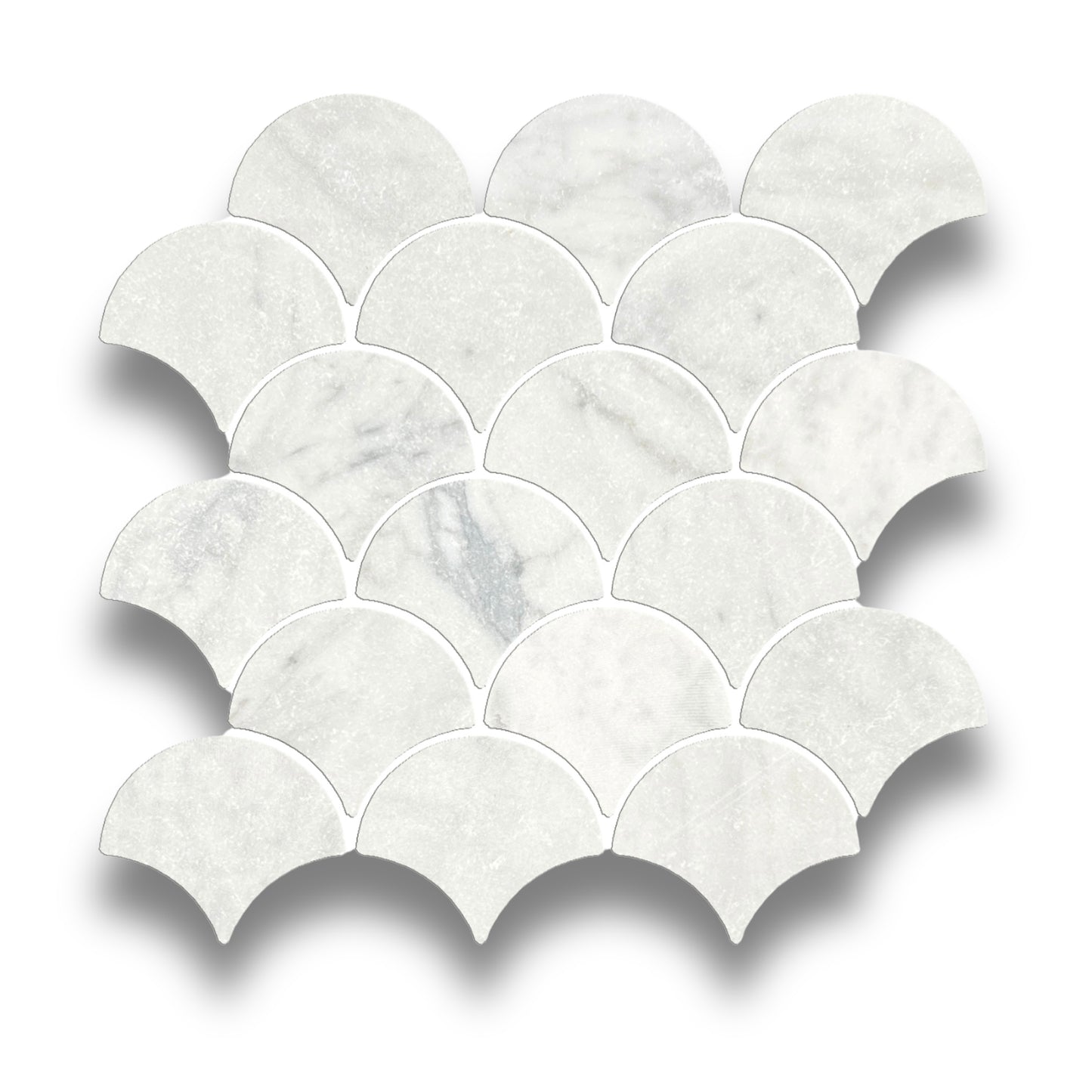 Fishscale Carrara Tumbled 69x78mm