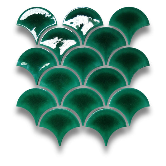 Fishscale Deep Green 95x86mm