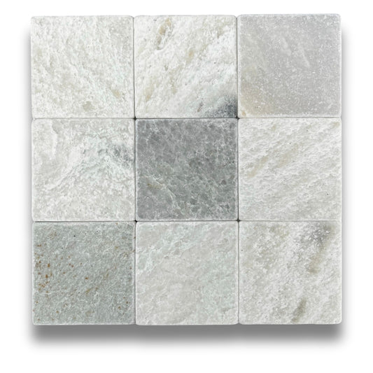 Stone Square Mint Tumbled 100x100mm