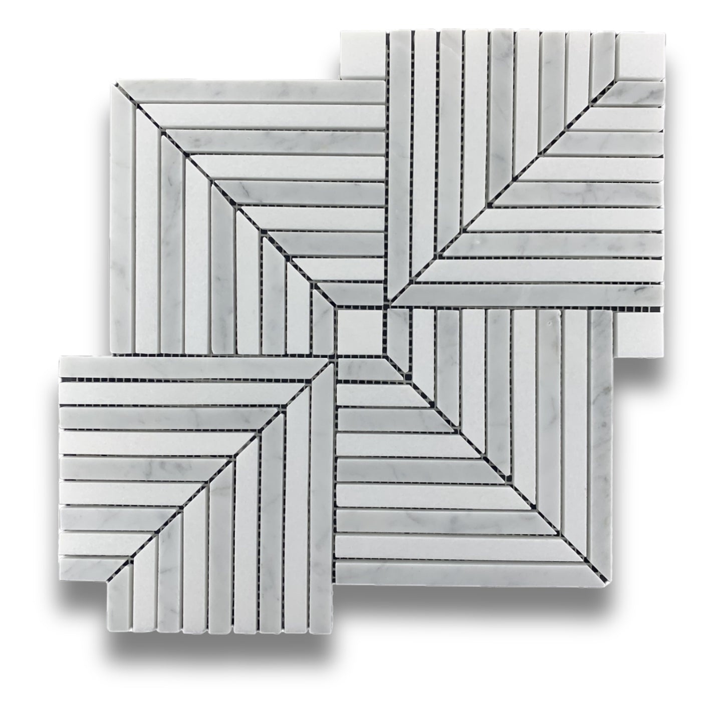 Décor Carrara & Thassos Honed 279x279mm