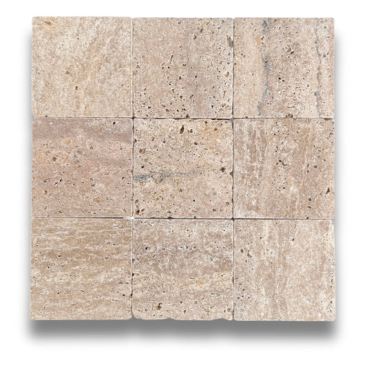 Stone Square Noce Tumbled 100x100mm