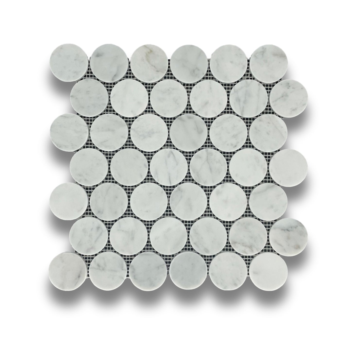 Penny Round Carrara Honed 48mm