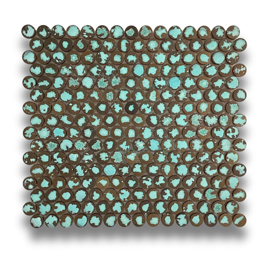 Penny Round Copper Atlantis Matt 20mm