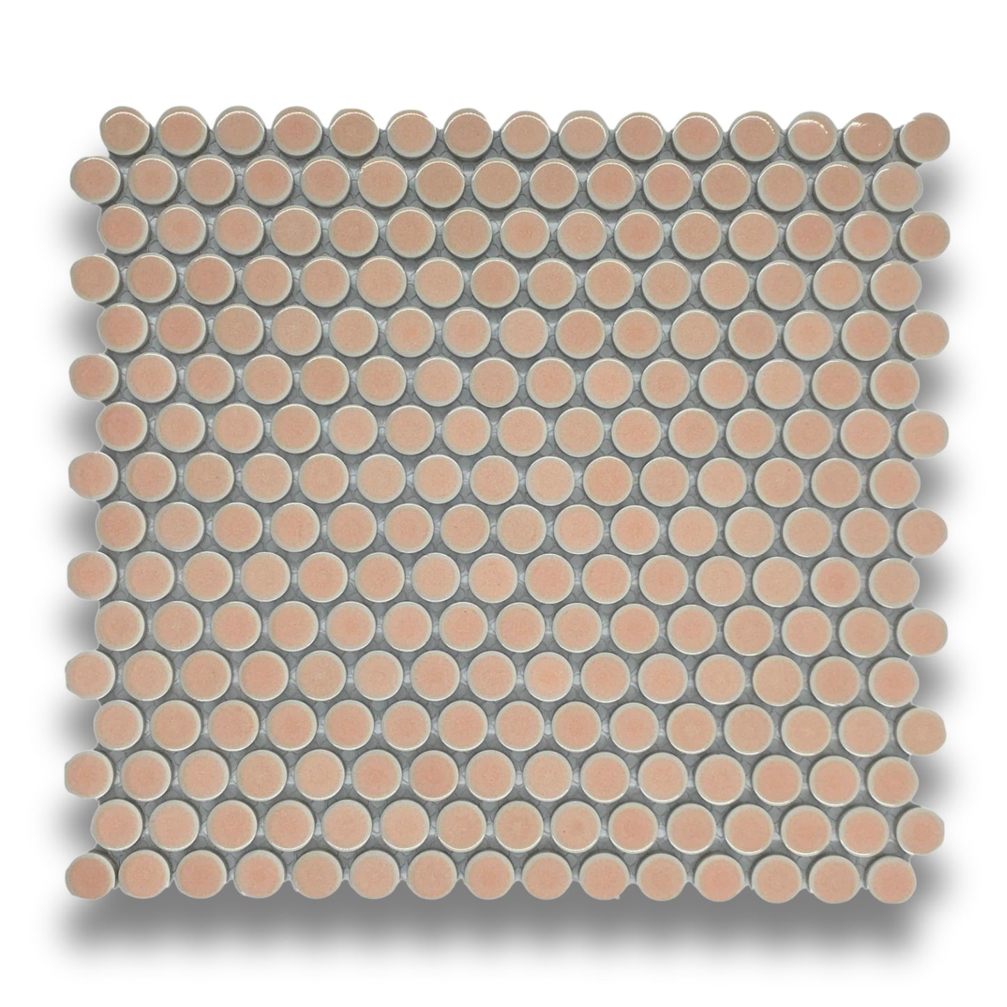 Penny Round Vintage Pink Gloss 19mm