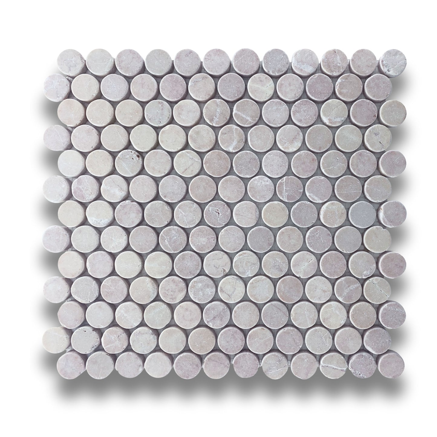 Penny Round Rosso Verona Honed 23mm