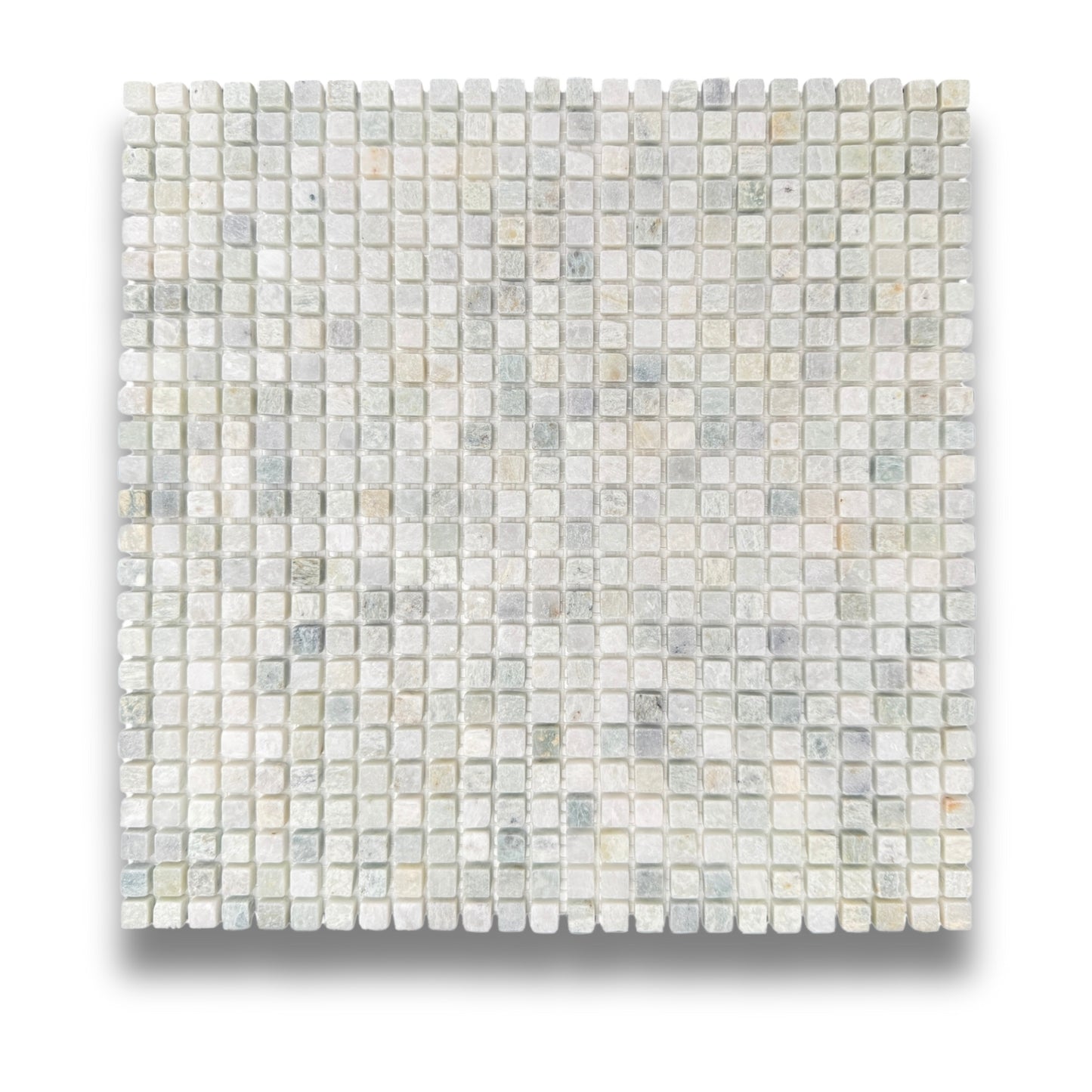 Mini Square Mint Tumbled 10x10x7mm