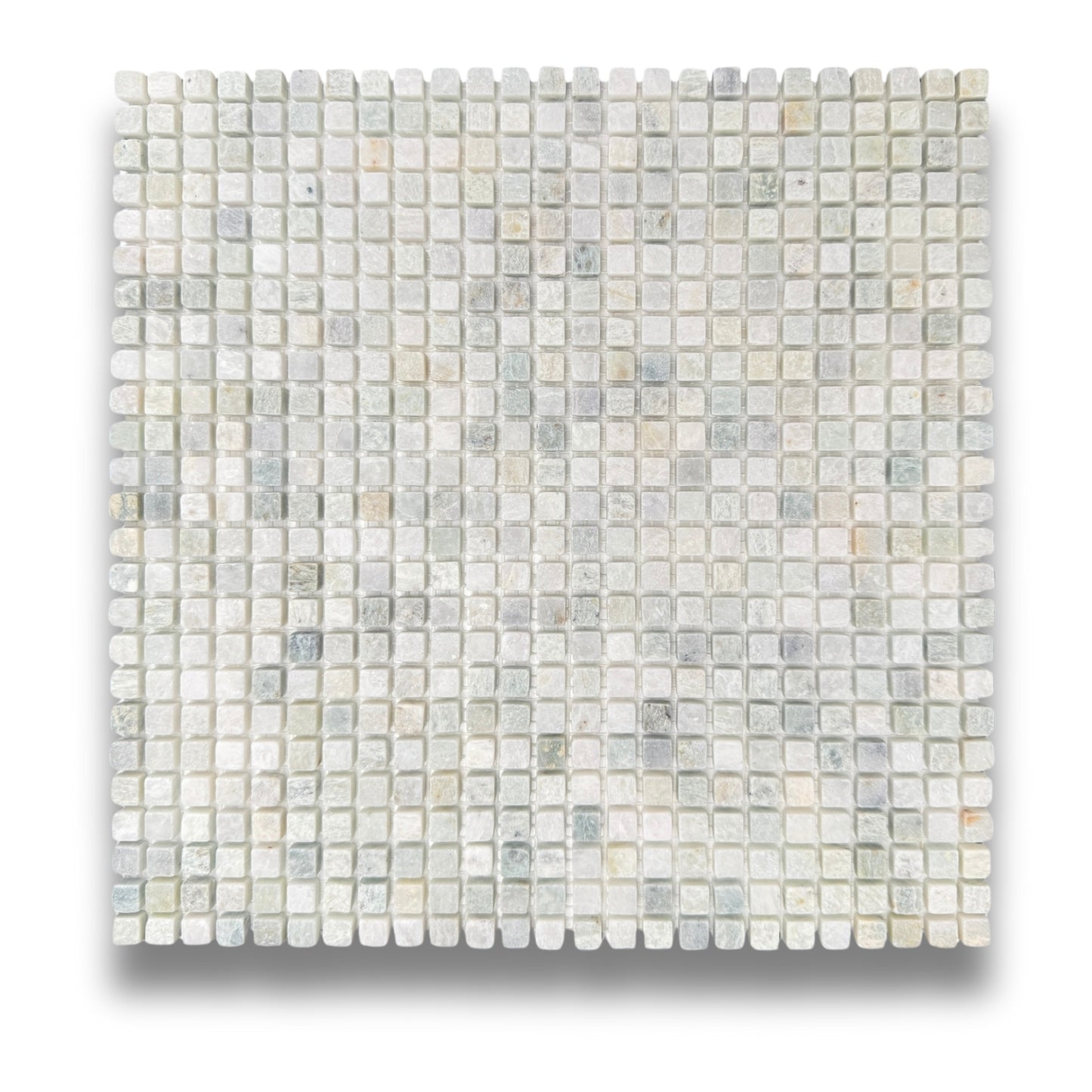 Mini Square Mint Tumbled 10x10mm