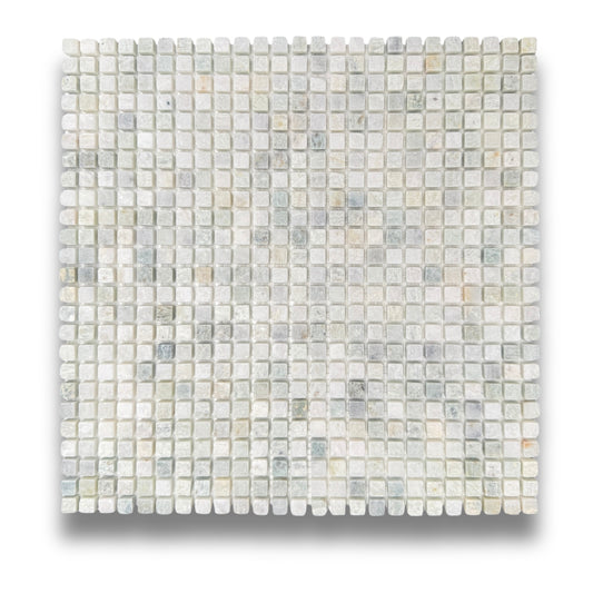 Mini Square Mint Tumbled 10x10mm