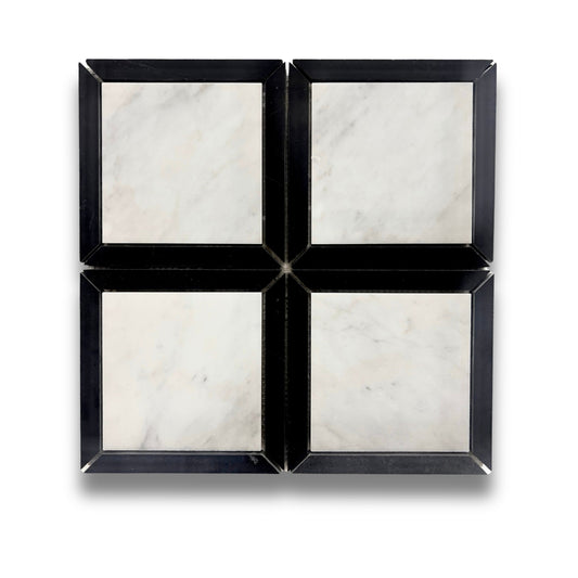 Décor Carrara & Nero Marquina Honed