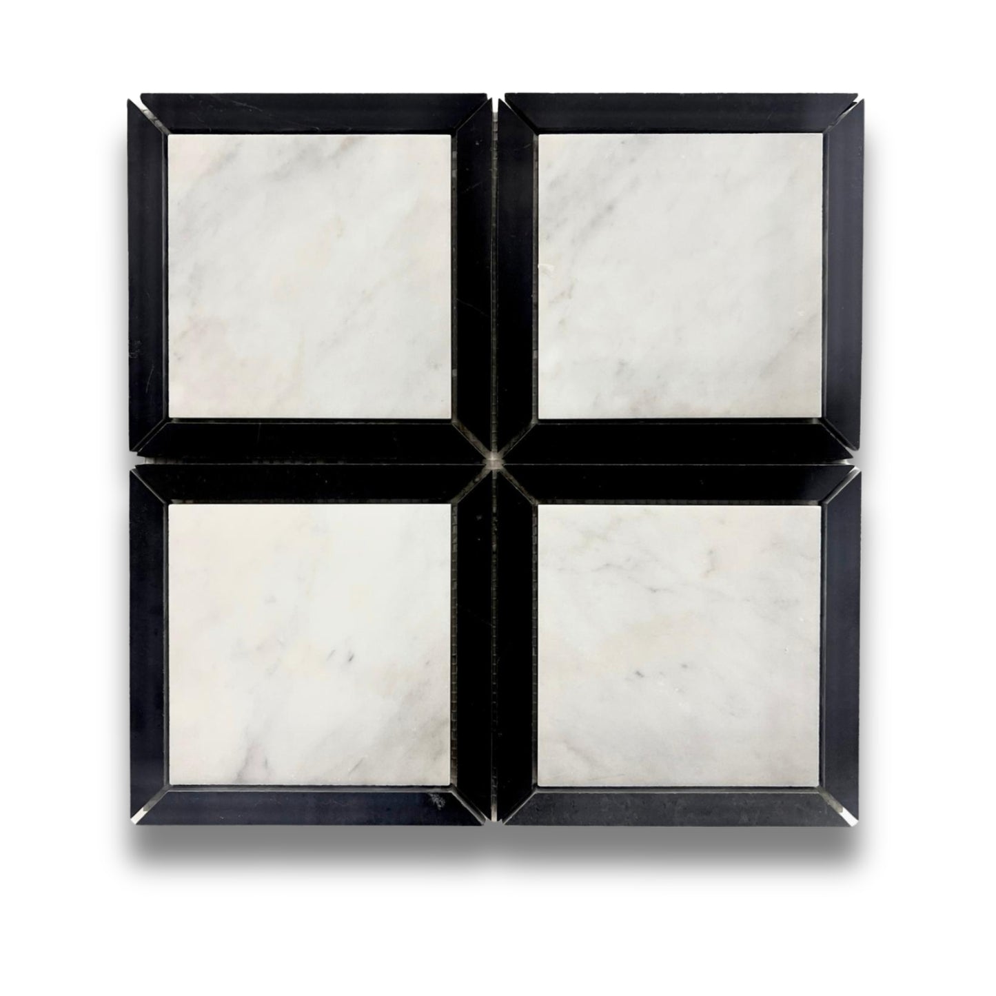 Décor Carrara & Nero Marquina Honed 305x305mm
