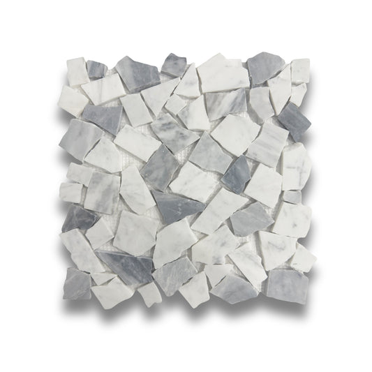 Crazy Carrara & Bardiglio Honed 10mm
