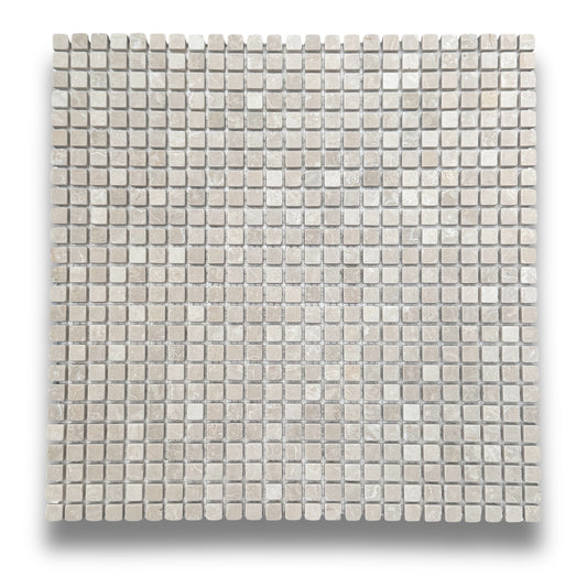 Mini Square Botticino Tumbled 10x10mm