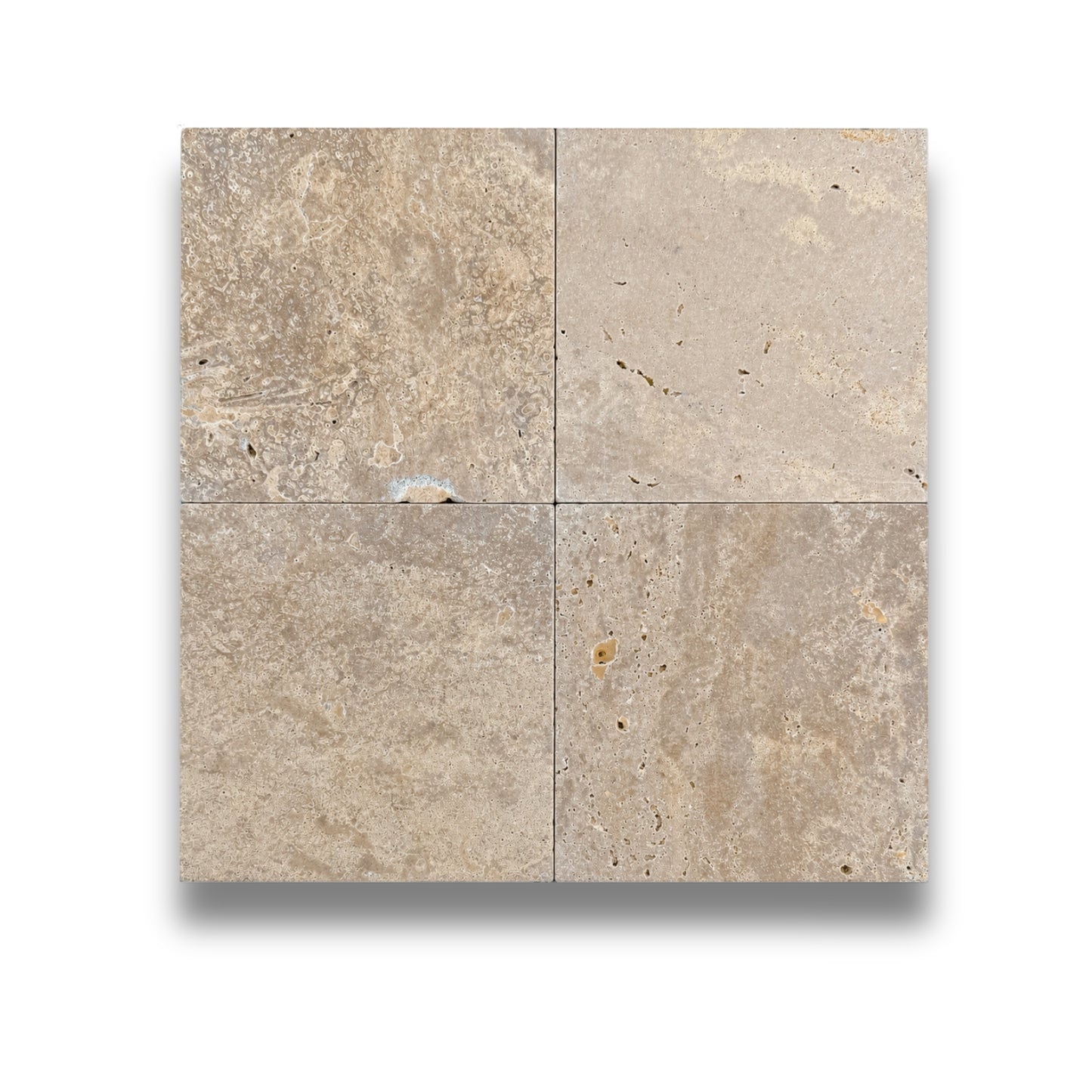 Noce Travertine Tumbled 150x150mm