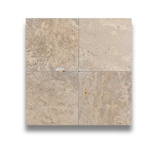 Noce Travertine Tumbled 150x150mm