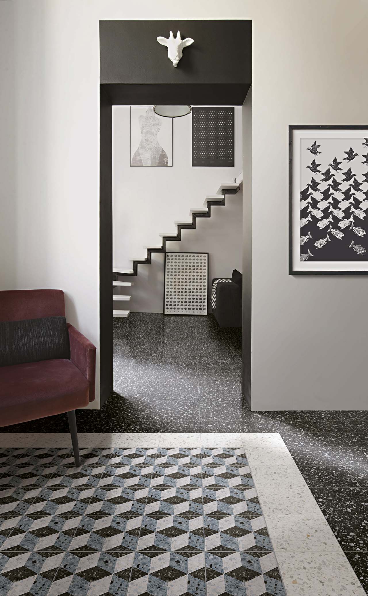Terrazzo Venezia Nero Polished 600x1200mm