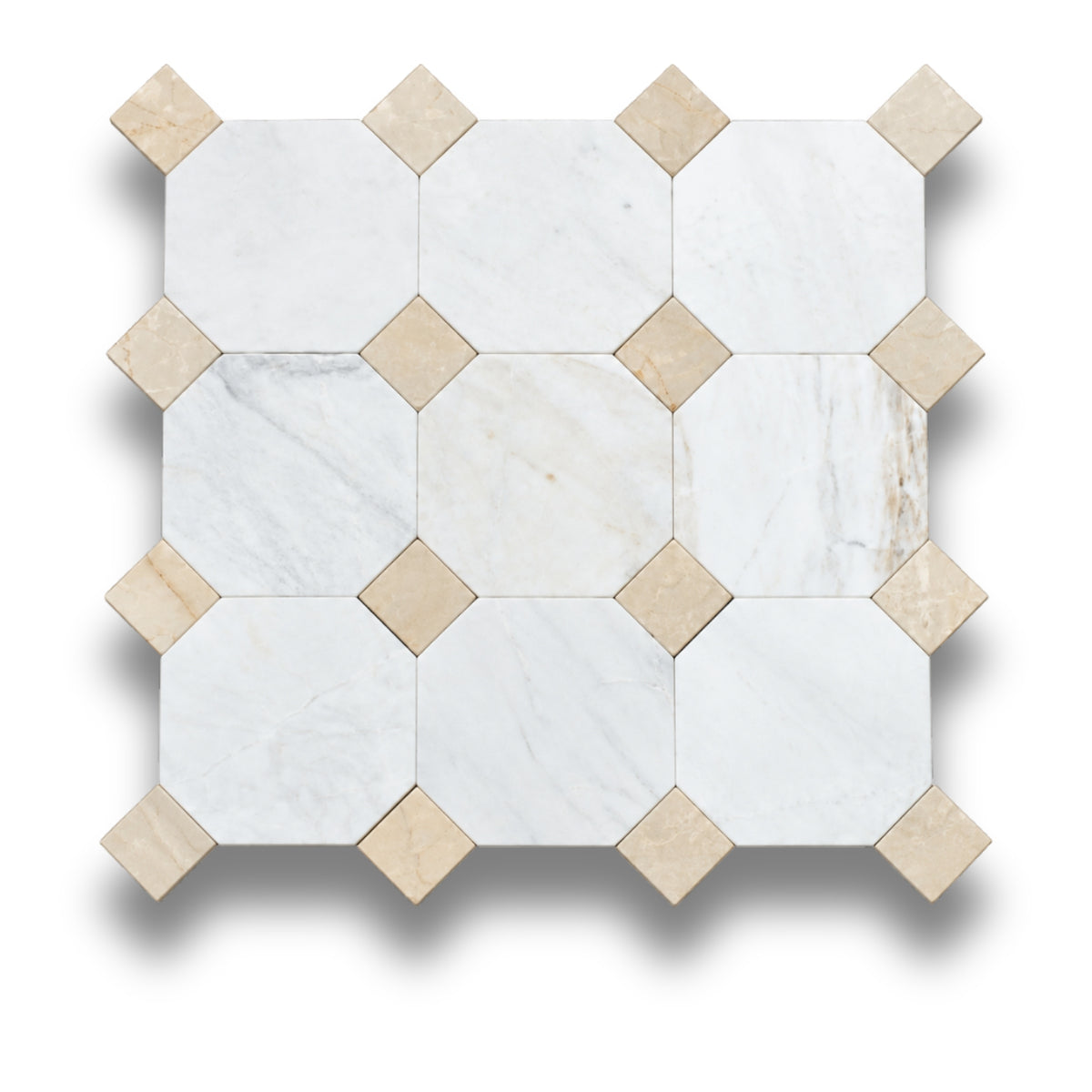 Bianco Oro Light w/Botticino Tumbled