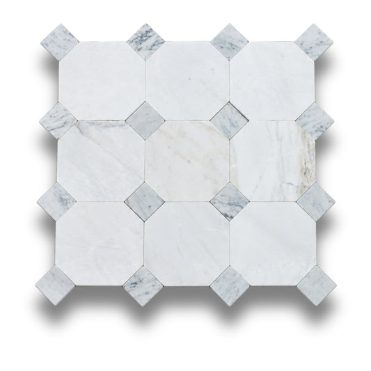 Bianco Oro Light w/Carrara Tumbled