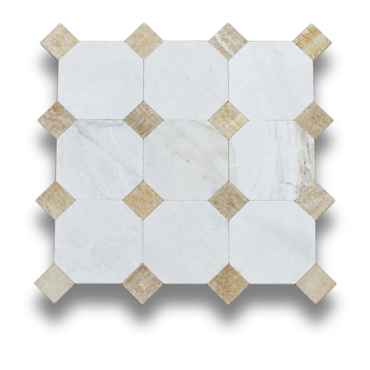 Bianco Oro Light w/Honey Onyx Tumbled