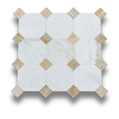 Bianco Oro Light w/Honey Onyx Tumbled