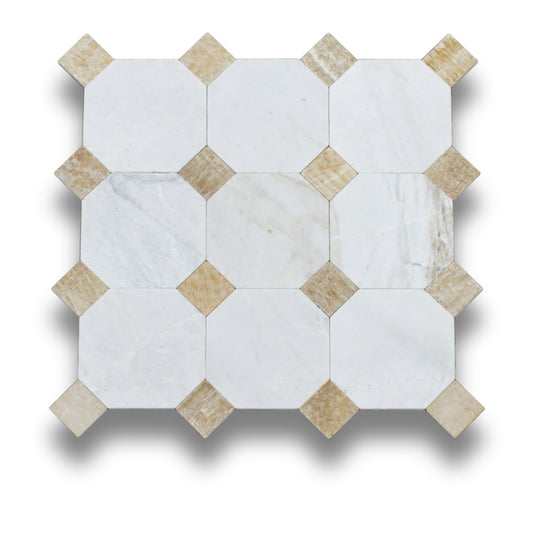 Bianco Oro Light w/Honey Onyx Tumbled
