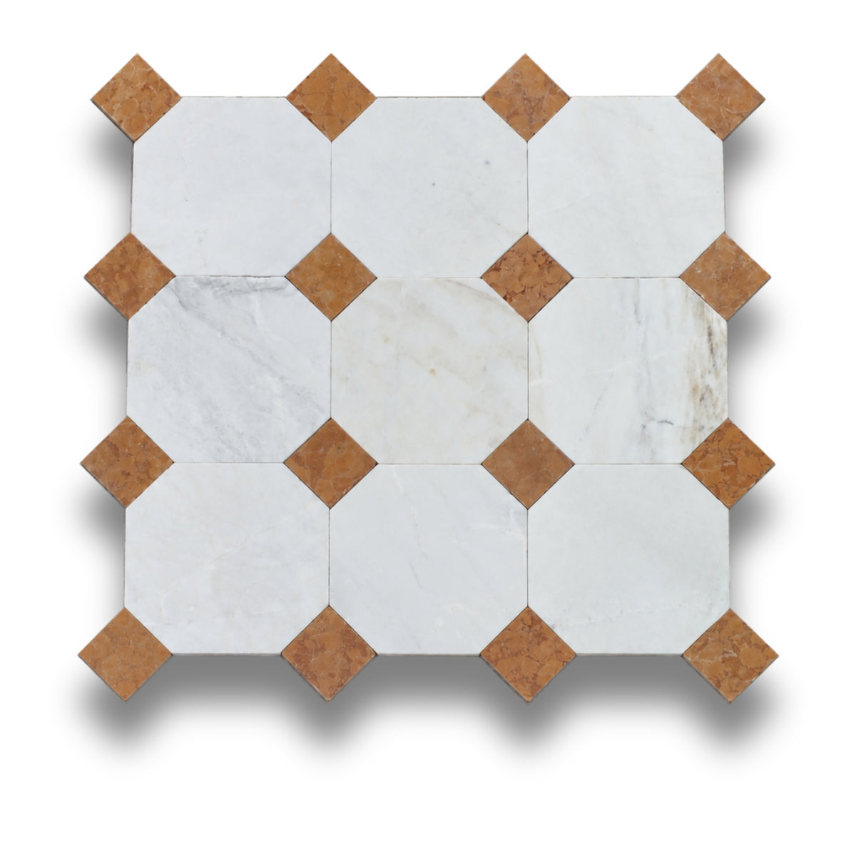 Bianco Oro Light w/Rosso Verona Tumbled