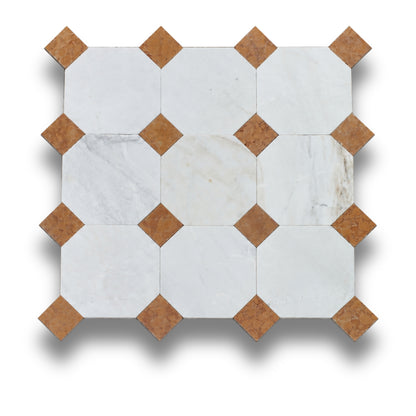 Bianco Oro Light w/Rosso Verona Tumbled