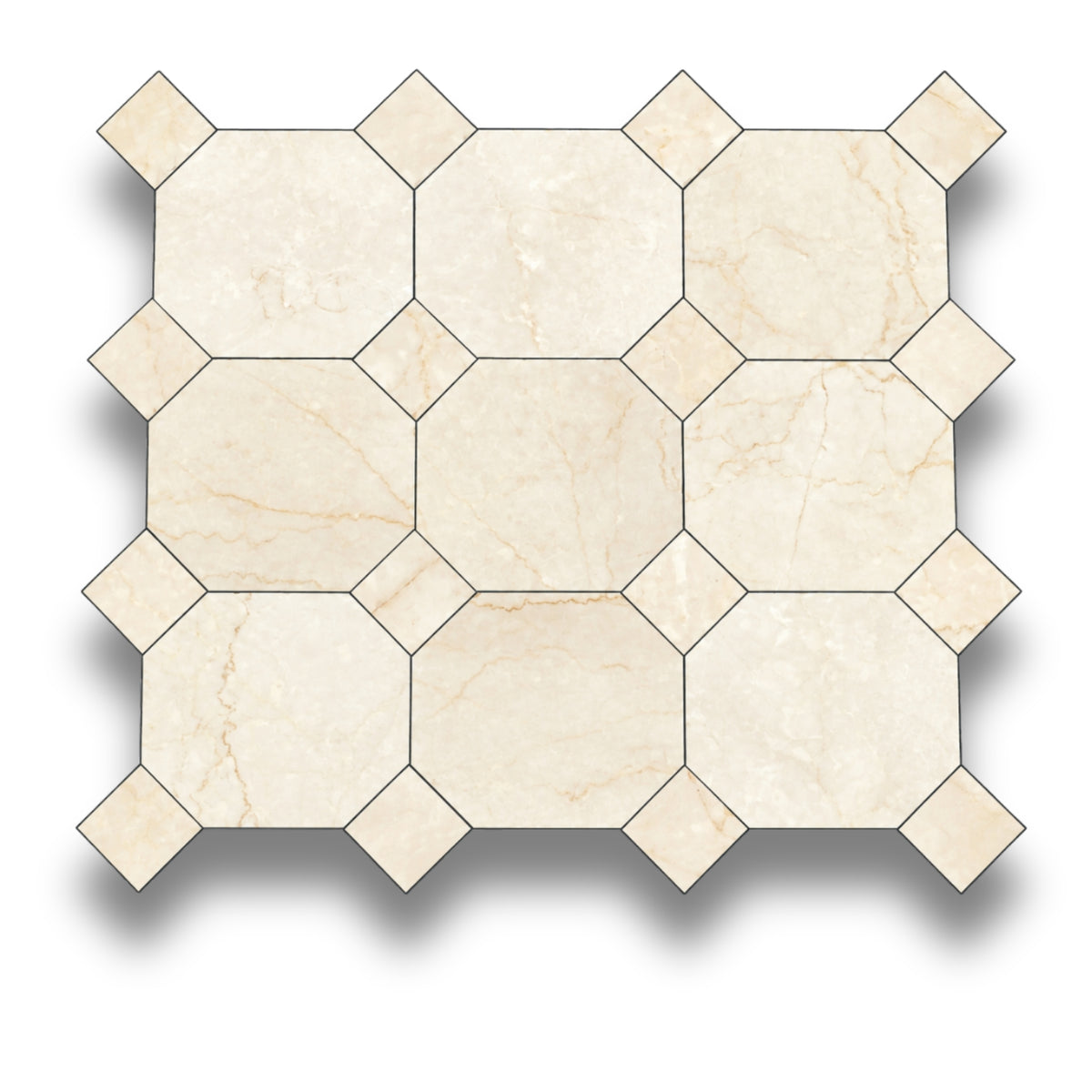 Botticino w/Botticino Tumbled
