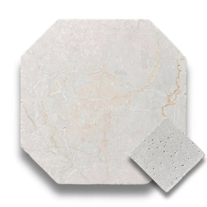 Botticino w/Gris Travertine Tumbled