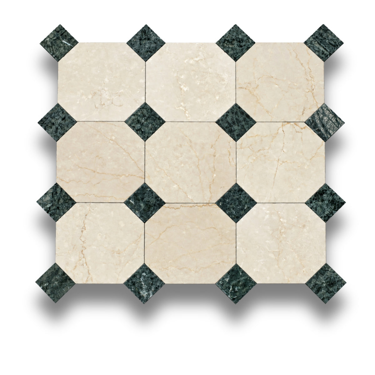 Botticino w/Taj Green Tumbled