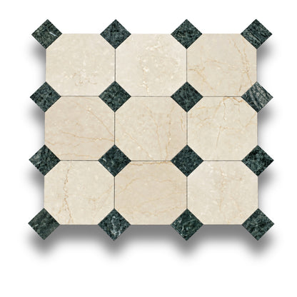 Botticino w/Taj Green Tumbled