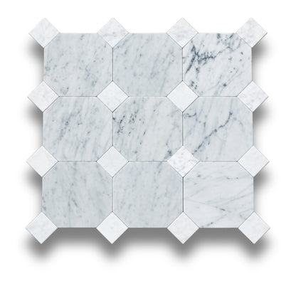Carrara w/Bianco Oro Light Tumbled