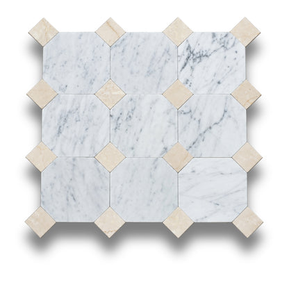 Carrara w/Botticino Tumbled