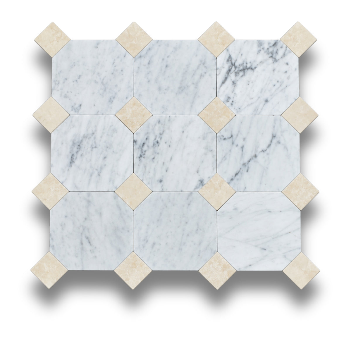 Carrara w/Crema Serena Tumbled